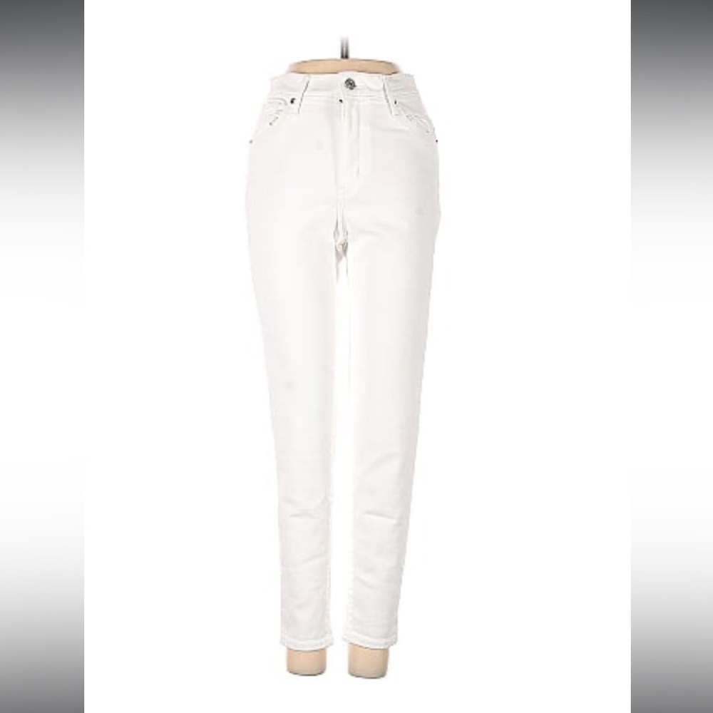 Levi’s white mile high super skinny jeans